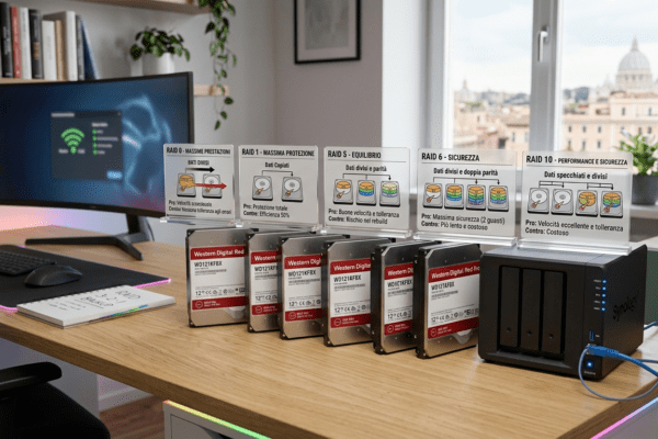 RAID 0, 1, 5, 6 e 10: Guida Pratica per il NAS Domestico