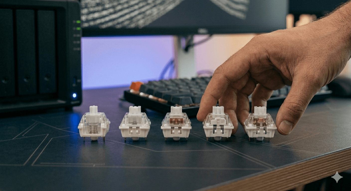 Switch Meccanici Linear, Tactile e Clicky: Guida Completa alle Differenze